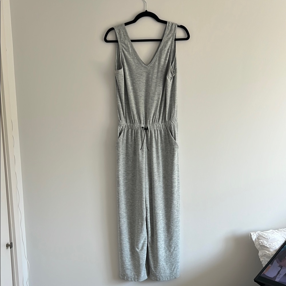 Gray Sleeveless Jumpsuit